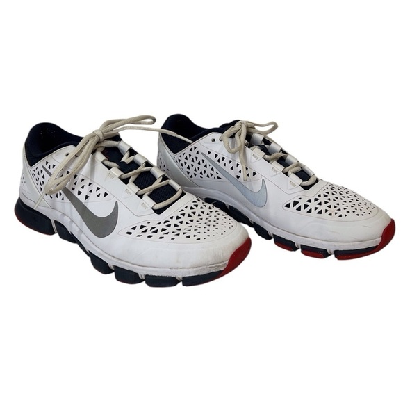 Nike Free 7.0 Men’s Sneakers Red/White/Navy Size-10 EUC - Picture 1 of 7
